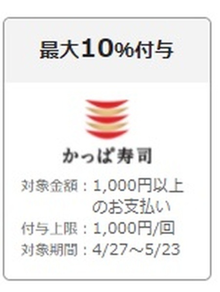 かっぱ寿司の還元