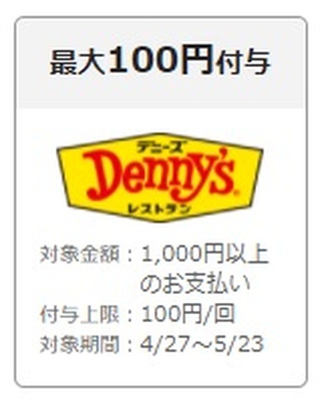 デニーズの還元