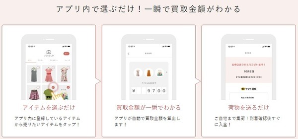 クローゼットを持ち運ぶアプリ「JUSCLO」　断捨離（収入）・節約に貢献