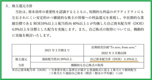東急建設の株主還元方針