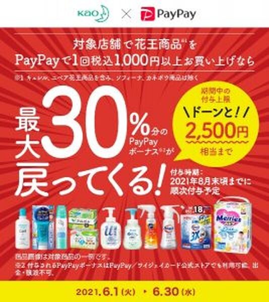 花王×PayPayキャンペーンの概要を説明