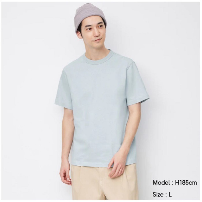 GUのコットンクルーネックTシャツ期間限定590円