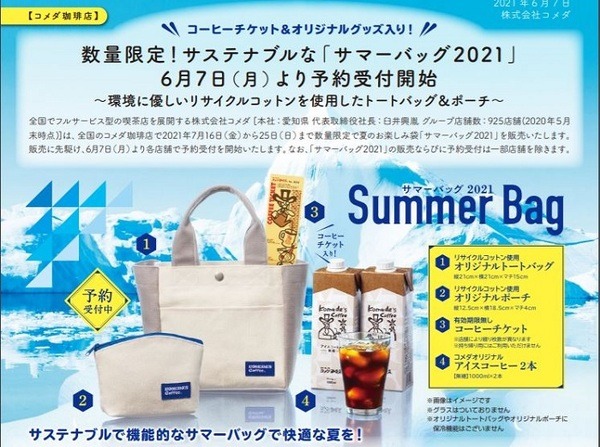 コメダ珈琲のサマーバッグ