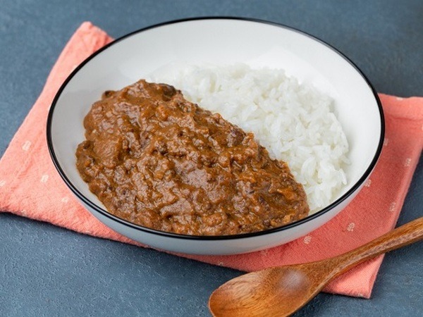 トマトとなすのキーマカレー