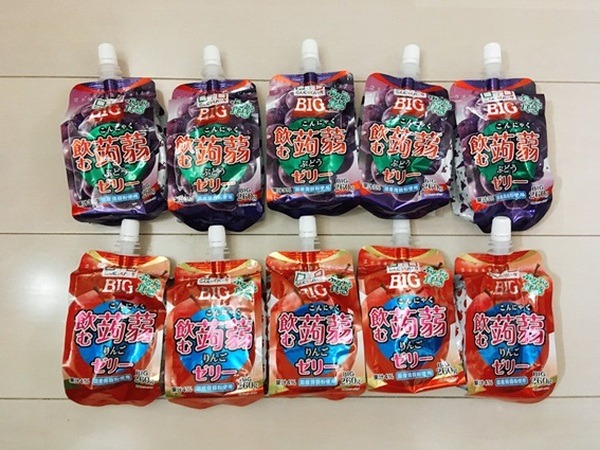 最高で10個のゼリーが入りました