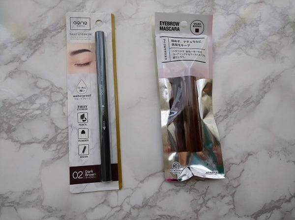 セリアのアイブロウとアイマスカラ