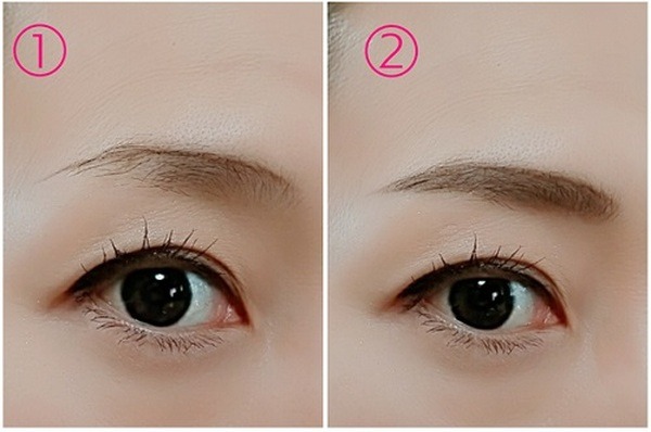 実際に眉毛を描いていく