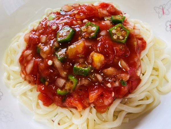 「サルサ風うどん」