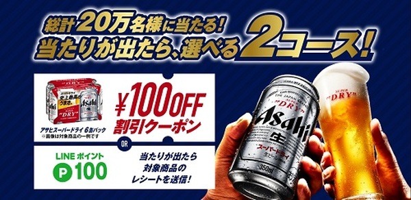 アサヒビールのキャンペーン