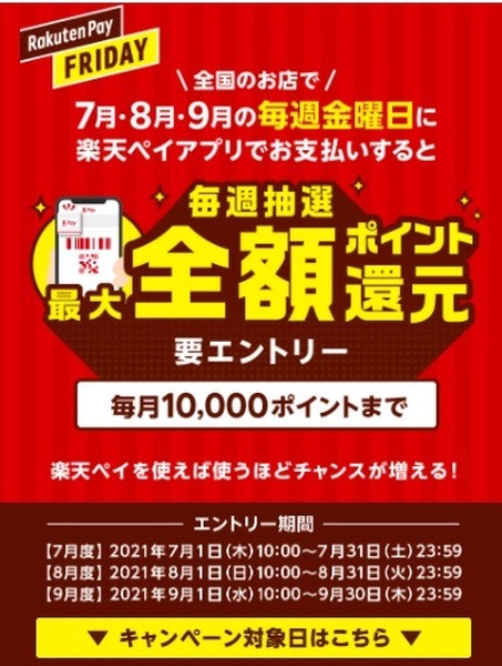 全額還元のチャンス