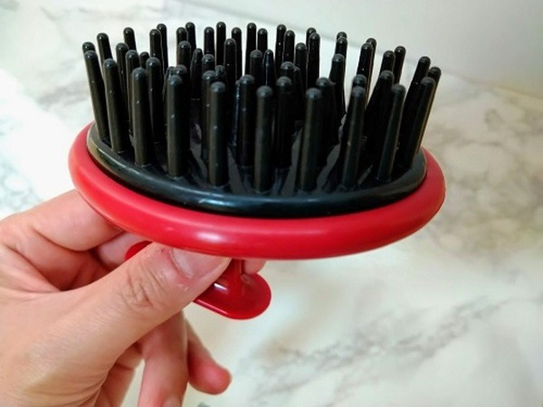 赤いほうのブラシ