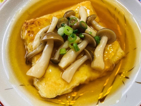 冷凍豆腐のステーキ