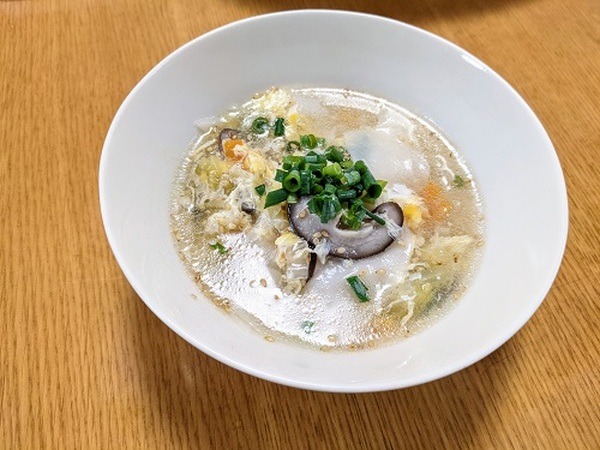 ギョーザの皮のスープ