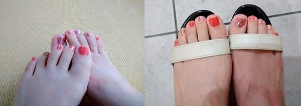 オレンジ系だと明るめでかわいい