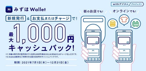 みずほ銀行でもキャンペーンしてます