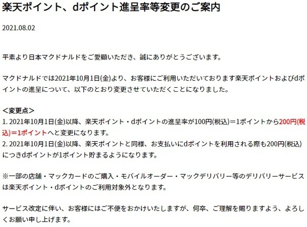 ポイントが少なくなるとがっかりする