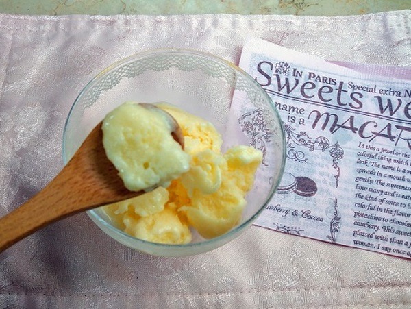 オレンジヨーグルトシャーベットの味