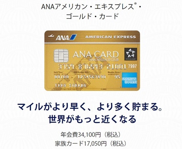 【ANAアメックスゴールドカード】得するポイント・マイルの貯め方　カード利用で最高8万マイル相当獲得も（11/4までの入会特典）