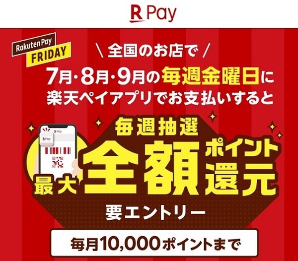 抽選で全額キャッシュバック