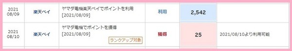 現金を払わずにポイント支払い