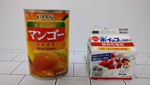 マンゴーアイスの材料