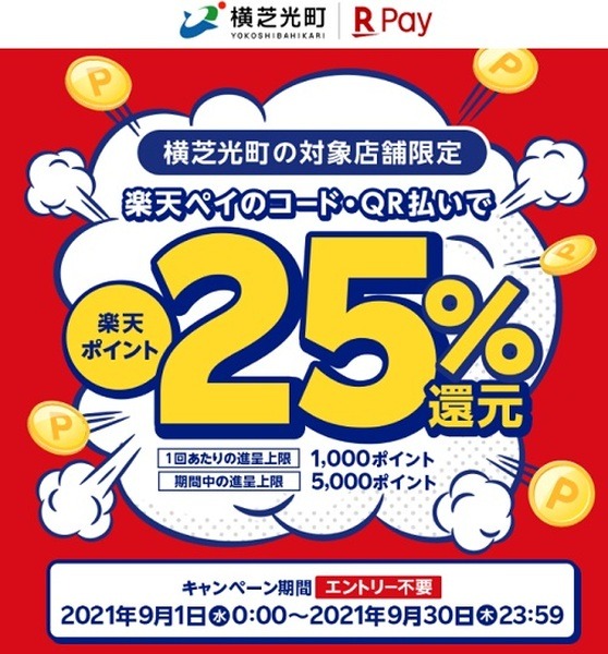 【9月開催】楽天ペイおすすめ５つのキャンペーンまとめ　地域密着でお得に買い物