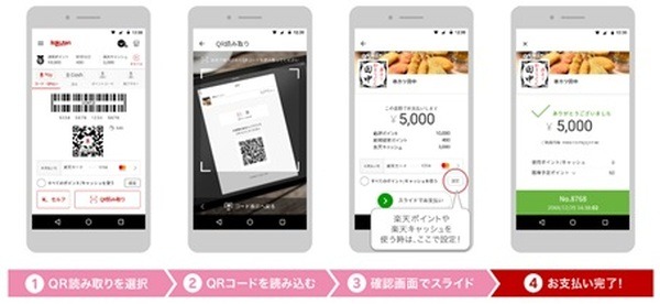 楽天ペイが使えるようになりました