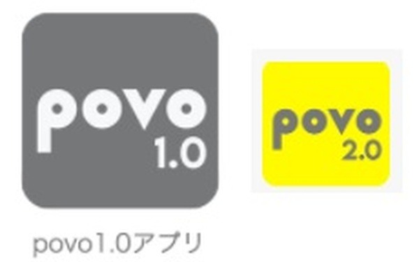アプリが異なります