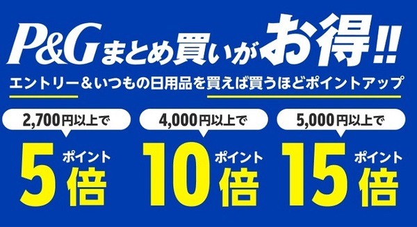 【ポイ活】楽天市場の「P&Gまとめ買いがお得!!」キャンペーン　ポイントを最大限にもらう7つのワザ攻略