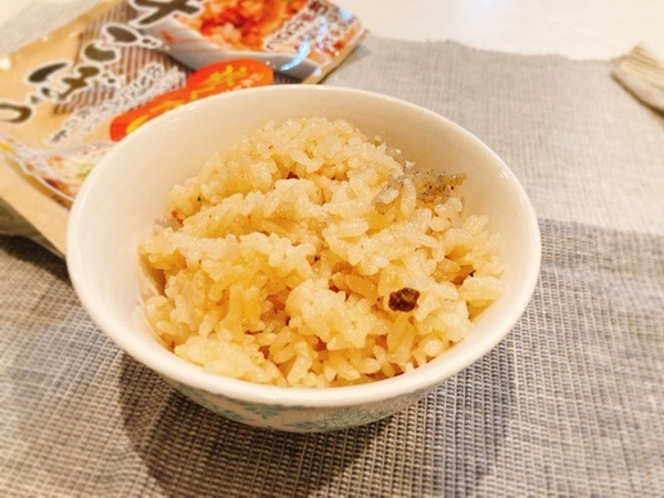 業スの牛ごぼう炊き込みご飯の素で作った炊き込みご飯