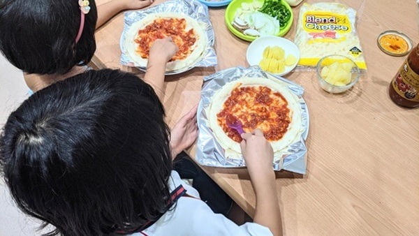 家族で楽しくピザパーティーで節約