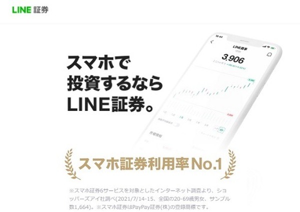 LINE証券で運用