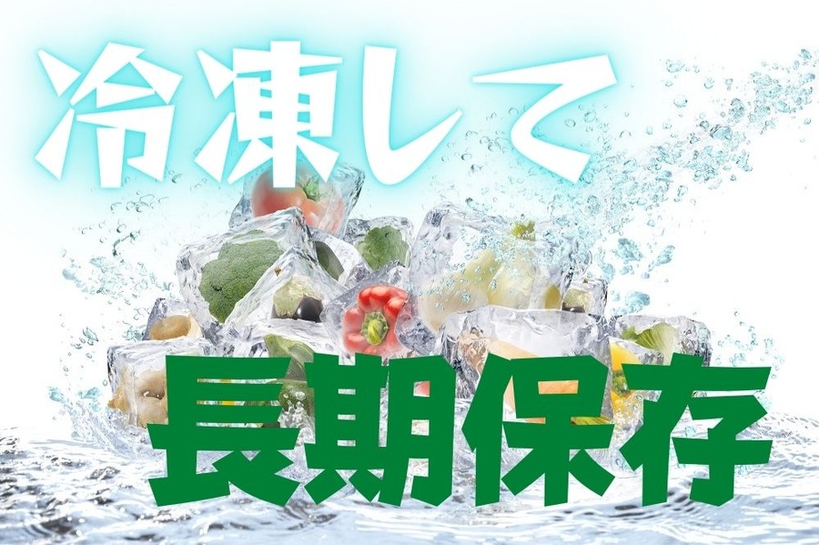 冷凍して長期保存しよう