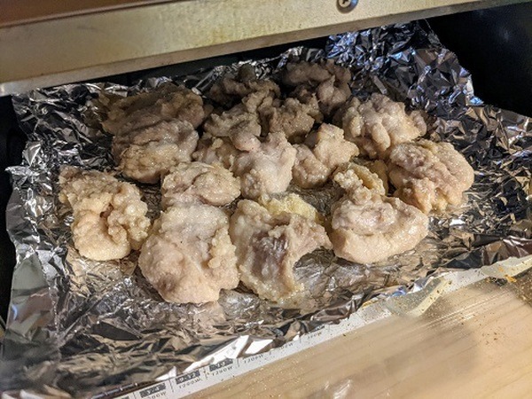 唐揚げのお風呂みたい