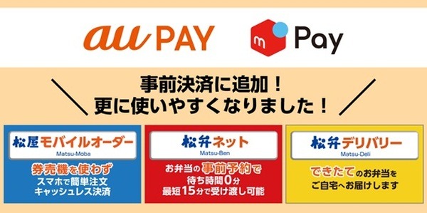 ネット・モバイルオーダー・デリバリーに追加された