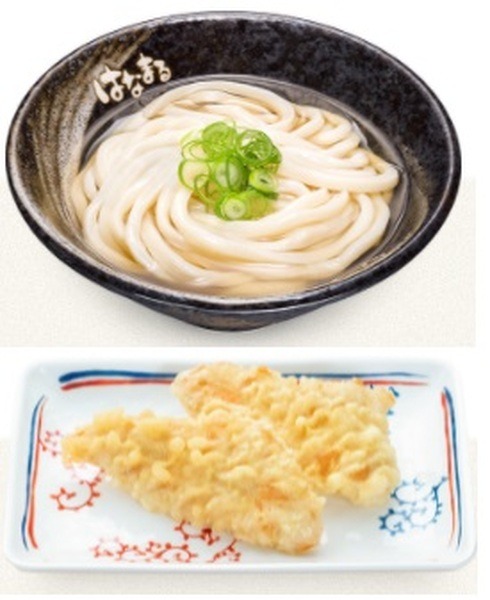 【はなまるうどん】天ぷら無料・持ち帰り2割引・かけ110円・3杯持ち帰りで1杯無料　店舗によって実施キャンペーンが異なるので要確認