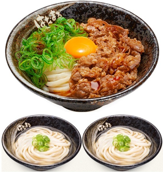 【はなまるうどん】天ぷら無料・持ち帰り2割引・かけ110円・3杯持ち帰りで1杯無料　店舗によって実施キャンペーンが異なるので要確認