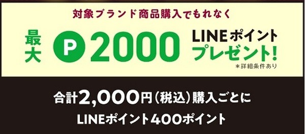 最大2000ポイントもらえる