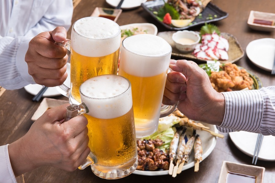生ビールで乾杯
