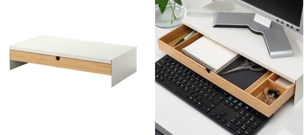 キーボードやノートパソコンがすっぽり入ります