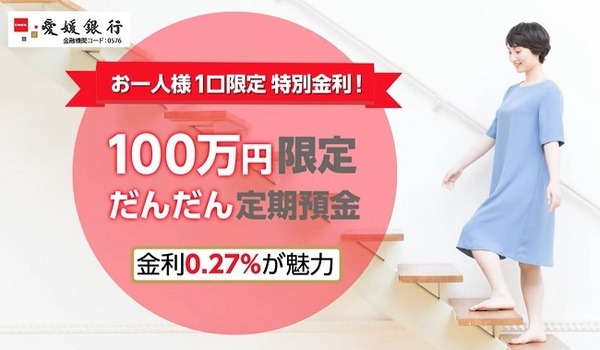 愛媛銀行だんたん定期預金