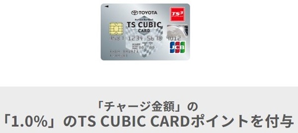 チャージ金額の1％を還元