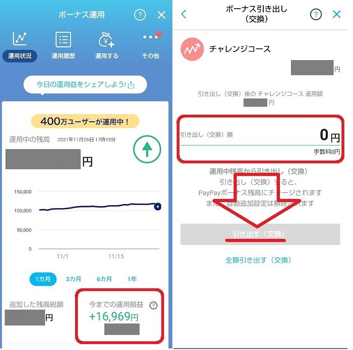運用しているPayPayボーナスを使う