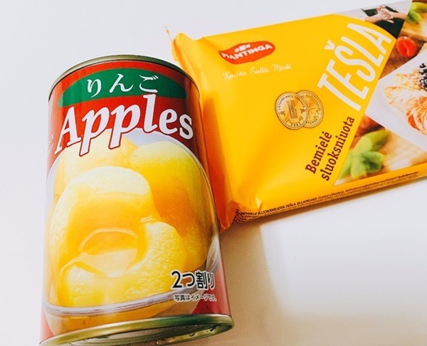 缶詰のリンゴを使うと簡単