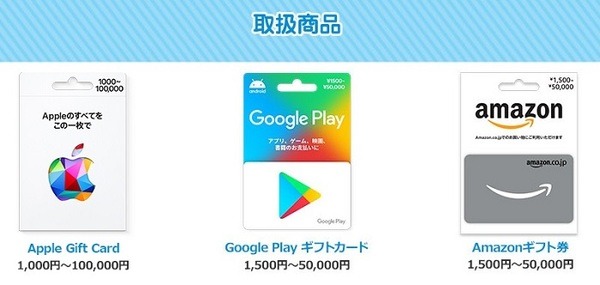 ギフトカードも対象