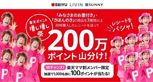 楽天ポイント増し増し祭