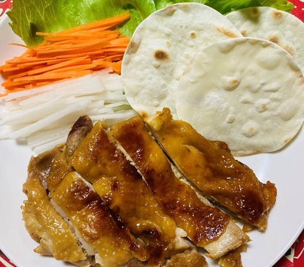 鶏もも肉の北京ダック風