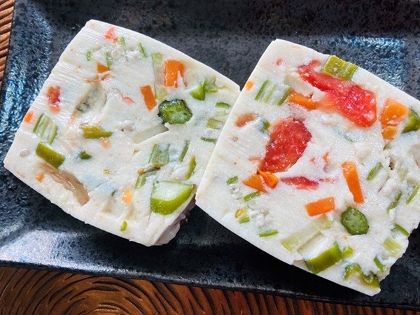豆腐とたっぷり野菜のテリーヌ