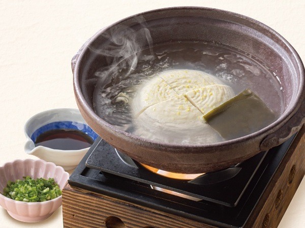 あつあつ自家製おぼろ豆富の湯豆富