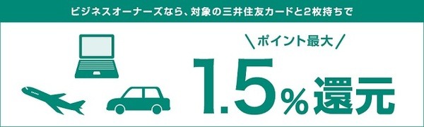 2枚持ちでETC利用などが1.5%還元